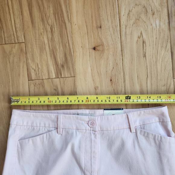 NWT Talbots Pale Pink Button Ankles Capri Pants Size 6 - Picture 11 of 14